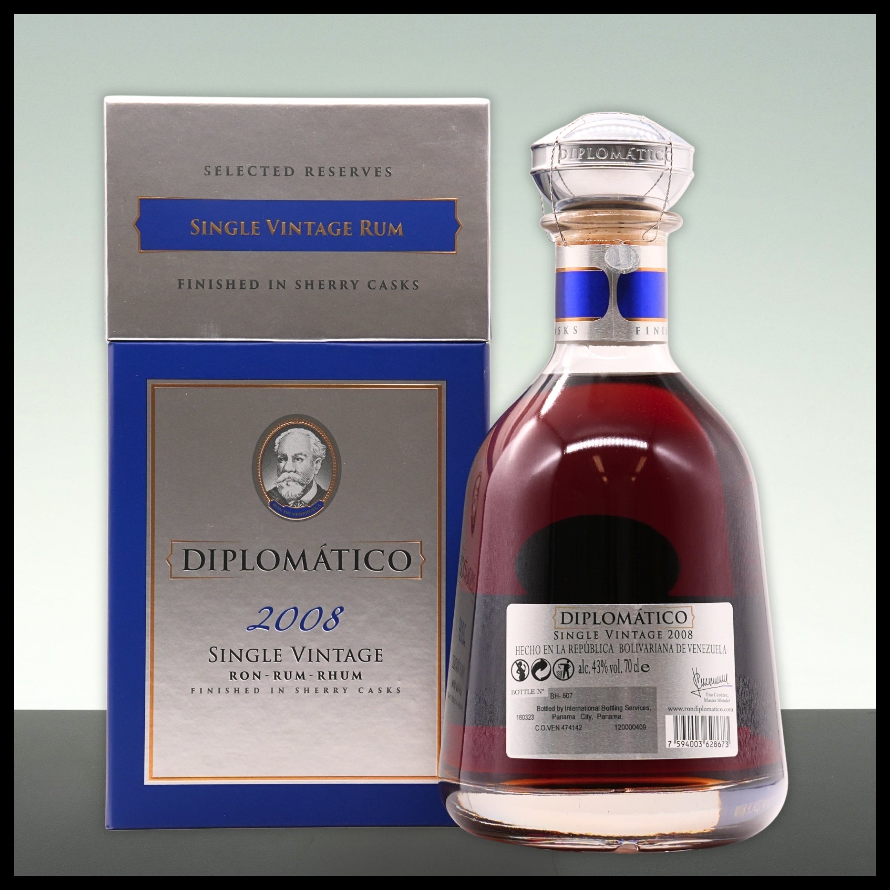 Diplomatico Single Vintage 2008 Rum 0,7L - 43% Vol. - Trinklusiv