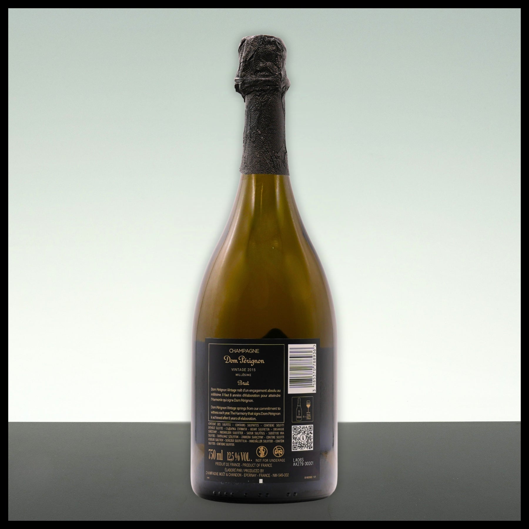 Dom Perignon Vintage Brut 2015 Luminous Label 0,75L - 12,5% Vol. - Trinklusiv