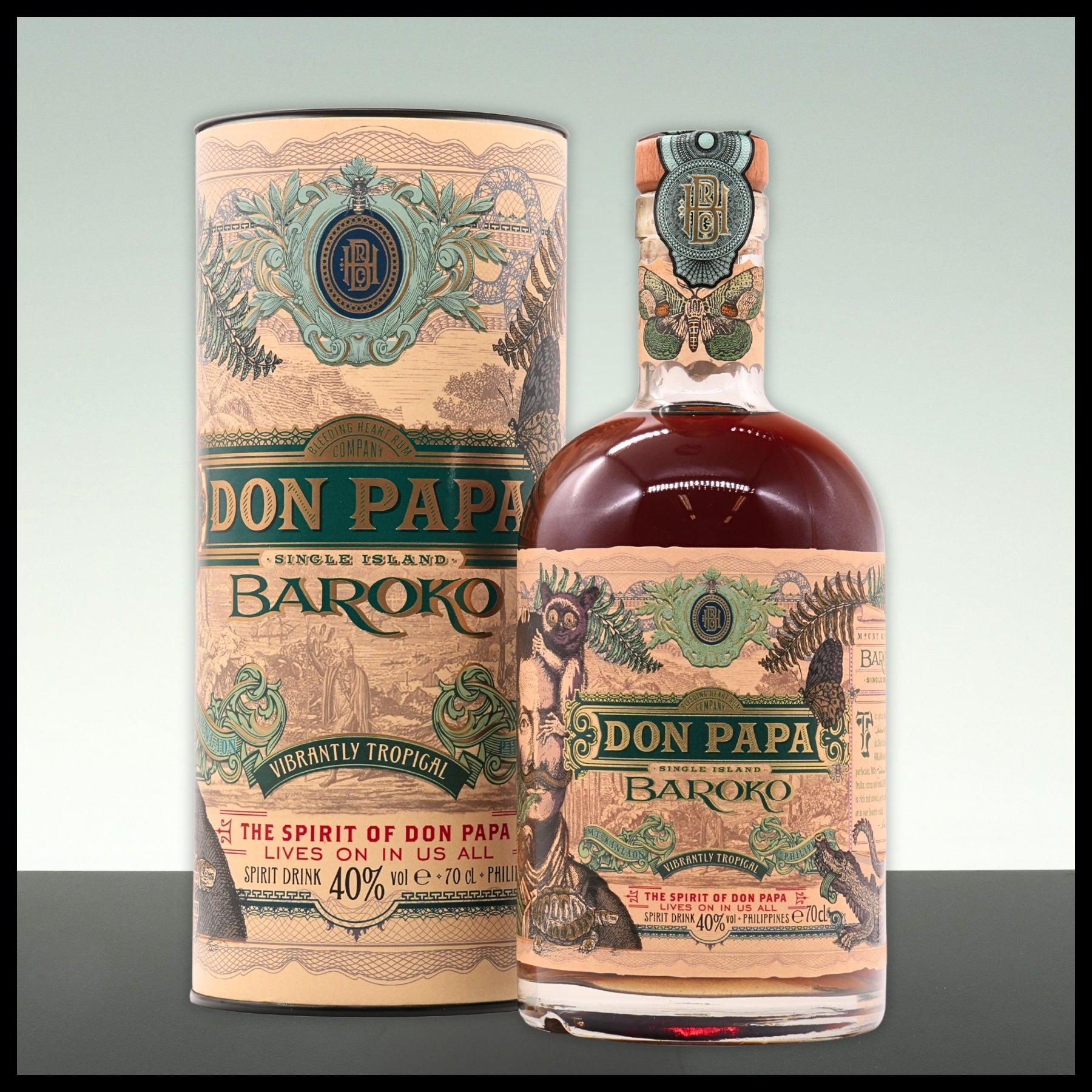 Don Papa Baroko mit Geschenkdose 0,7L - 40% Vol. - Trinklusiv
