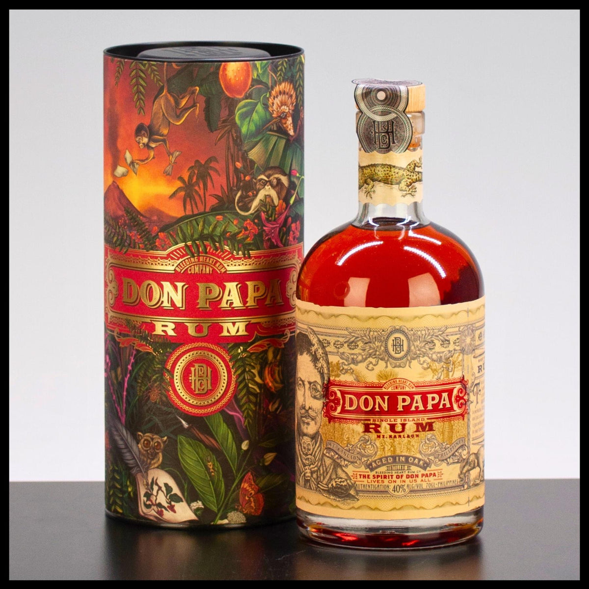 Don Papa Rum 7 YO mit Geschenkdose 0,7L - 40% Vol.