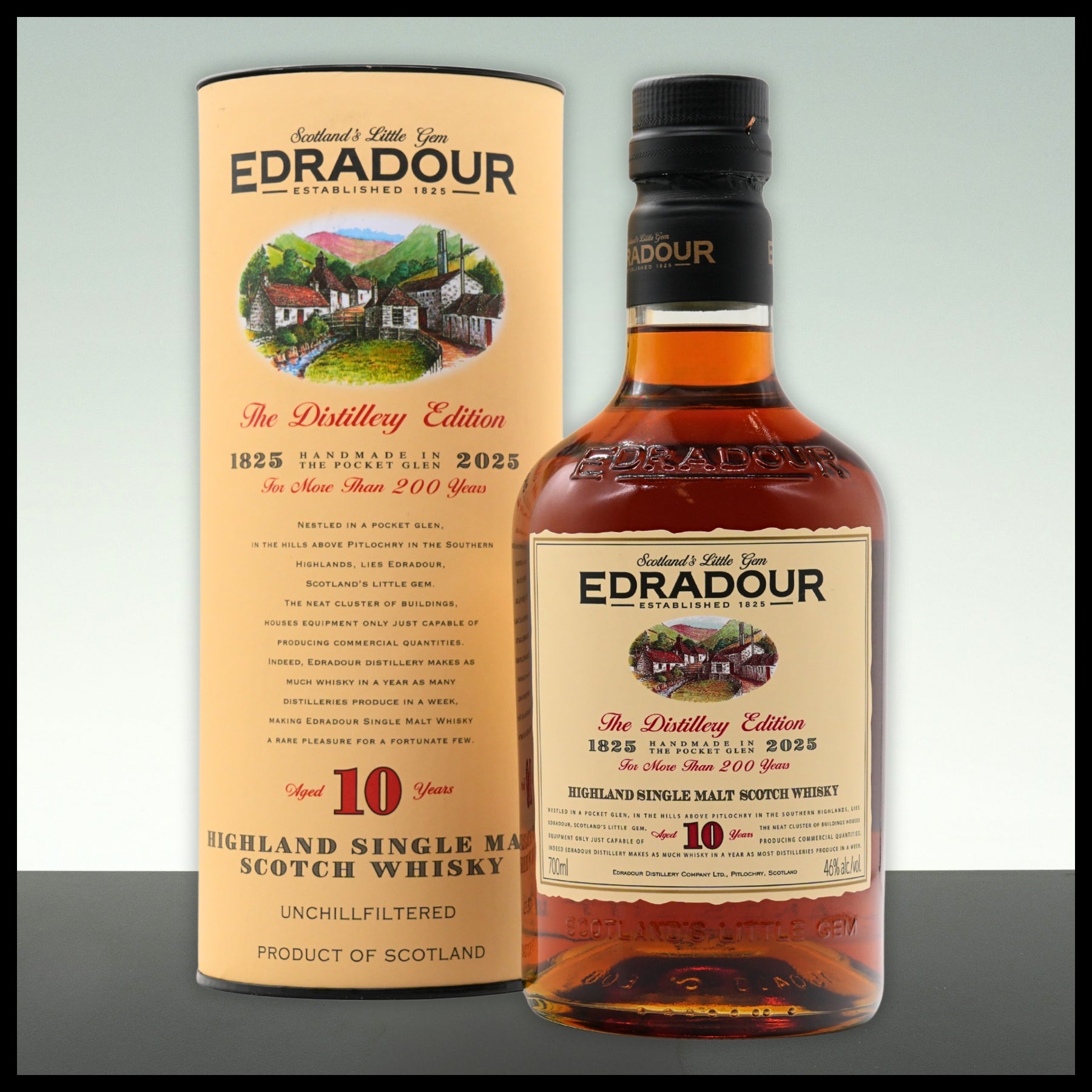 Edradour 10 YO Highland Single Malt Whisky 200 YEARS EDITION 0,7L - 46% Vol. - Trinklusiv