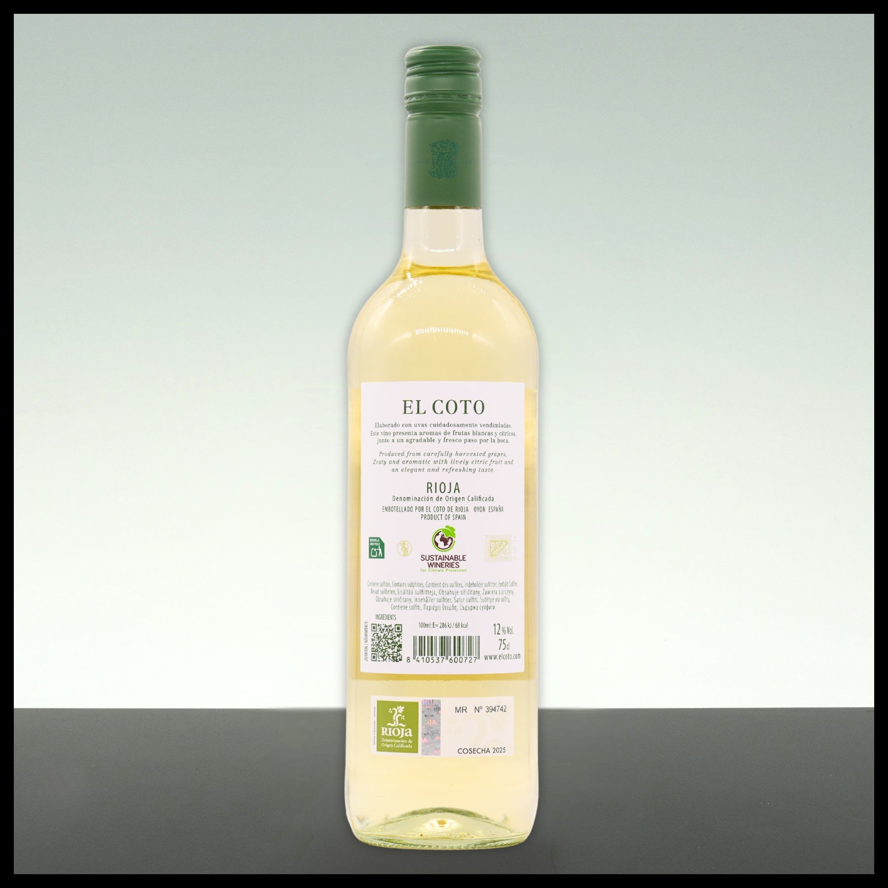 El Coto Rioja Blanco 2025 0,75L - 12% Vol. - Trinklusiv