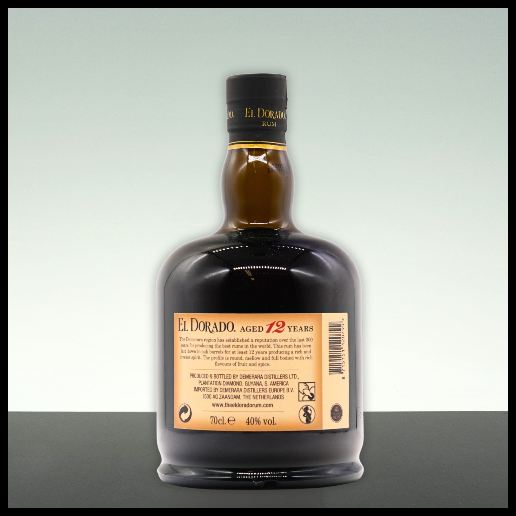 El Dorado 12 YO Rum 0,7L - 40% Vol. - Trinklusiv
