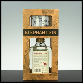 Elephant London Dry Gin Onpack mit Glas 0,5L - 45% Vol.