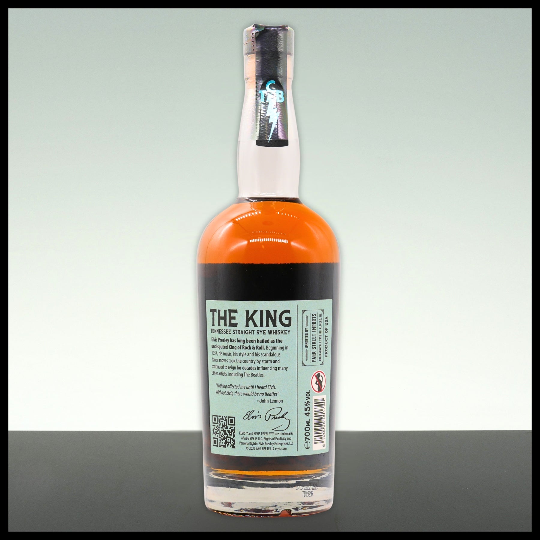 Elvis THE KING Straight RYE Whiskey 0,7L - 45% Vol. - Trinklusiv
