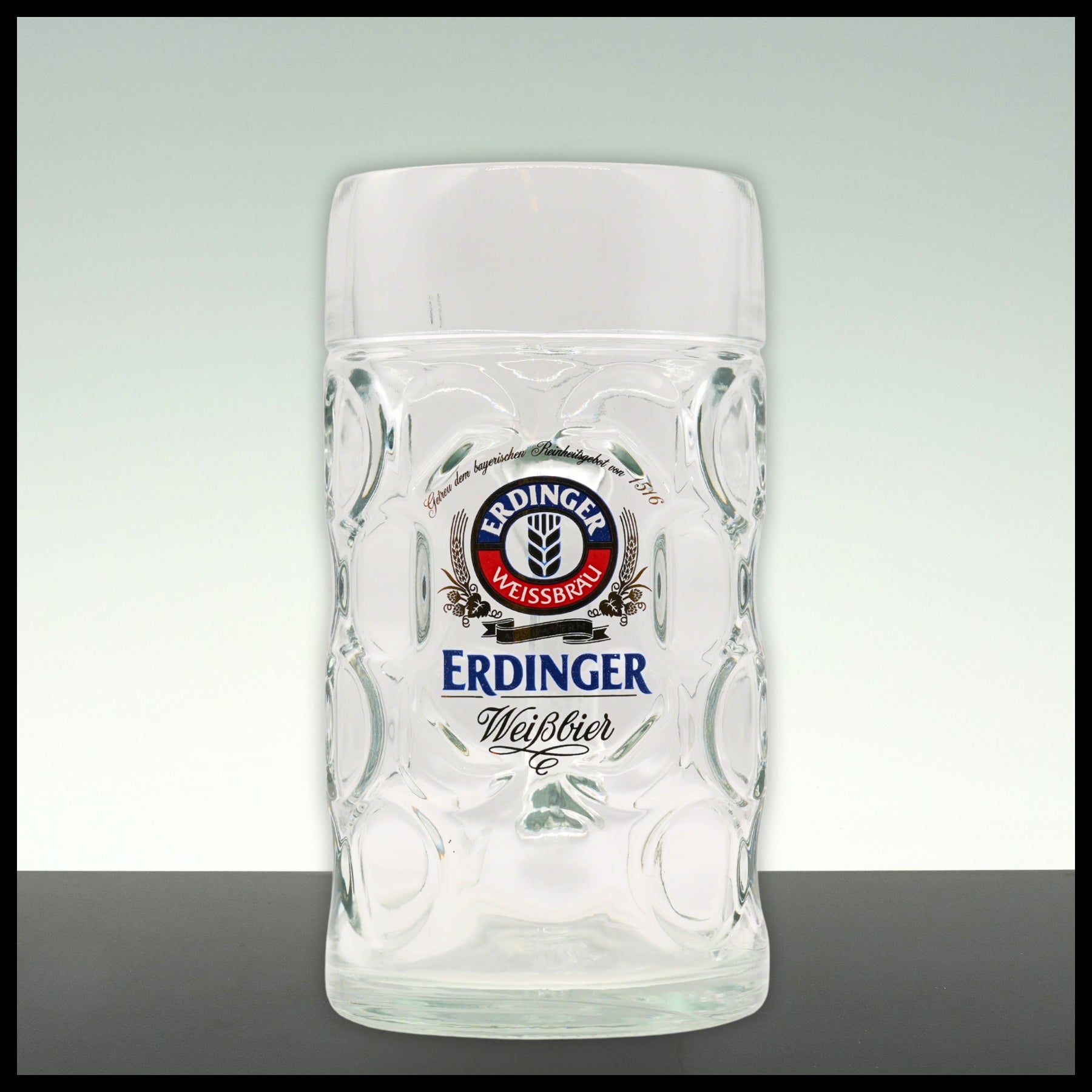 Erdinger Maßkrug Glas 1L - Trinklusiv
