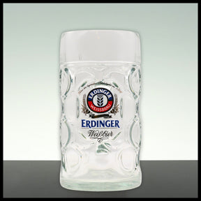 Erdinger Maßkrug Glas 1L - Trinklusiv