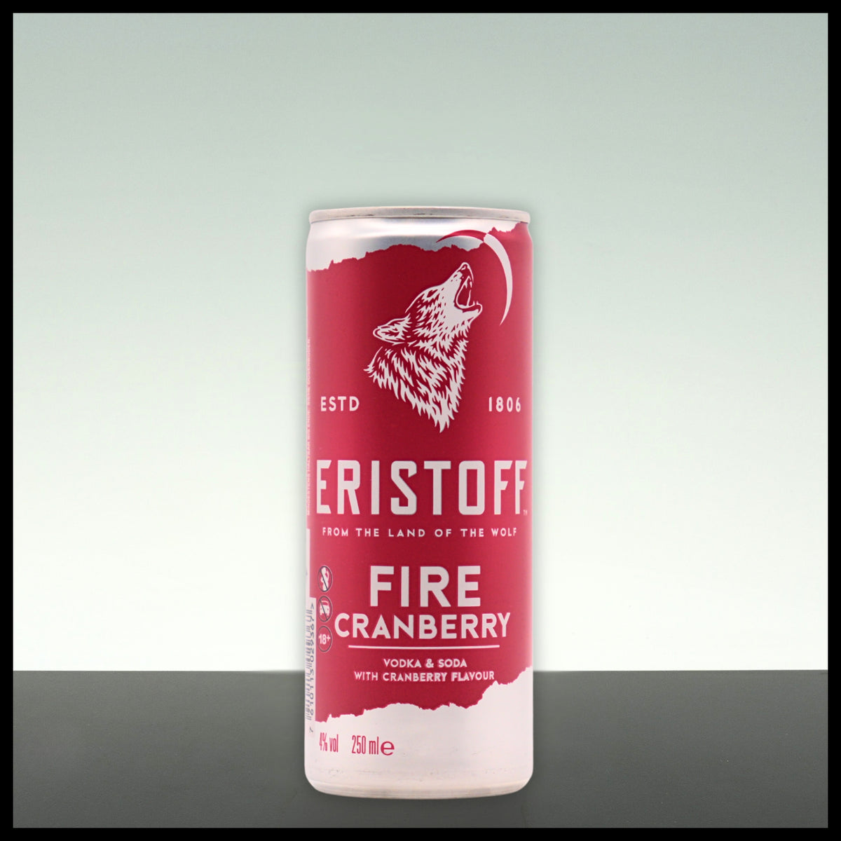 Eristoff FIRE Cranberry 0,25L - 4% Vol. - Trinklusiv
