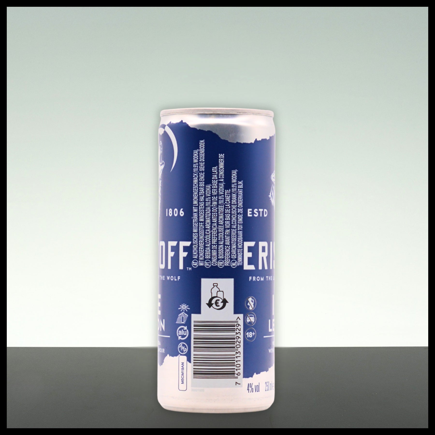 Eristoff ICE Lemon 0,25L - 4% Vol. - Trinklusiv