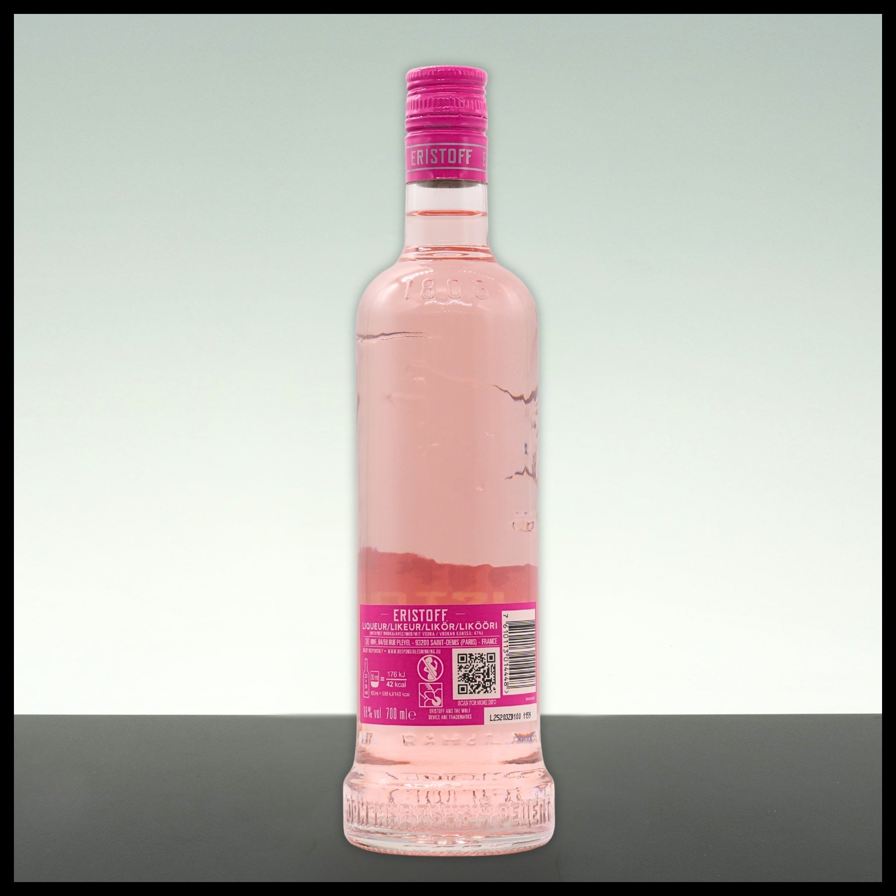 Eristoff Pink Strawberry Flavoured Vodka 0,7L - 18% Vol.