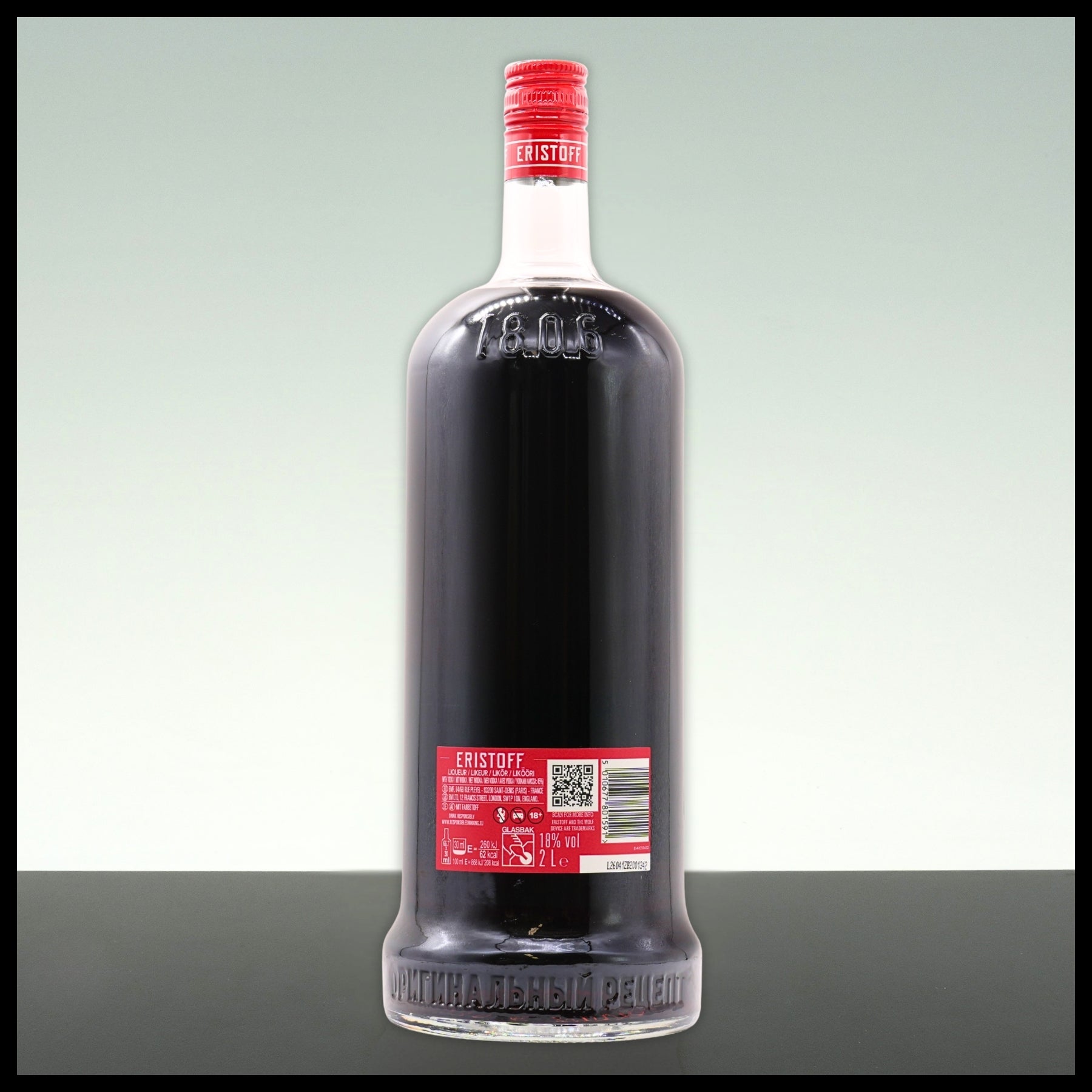 Eristoff Red Sloeberry Flavoured Vodka 2L - 18% Vol.