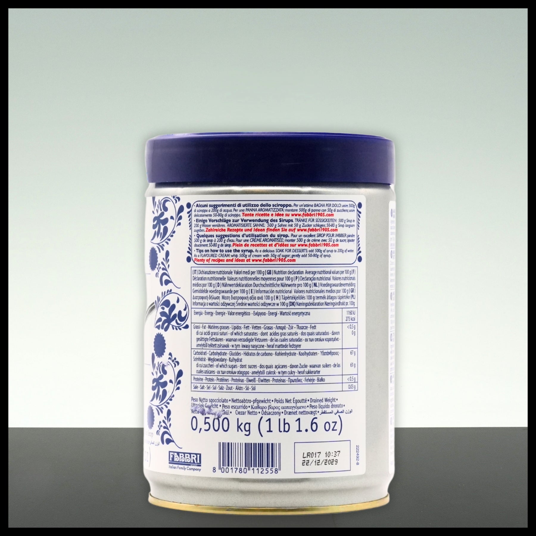 Fabbri Amarena Kirschen Frucht & Sirup 1250 Gramm - Trinklusiv