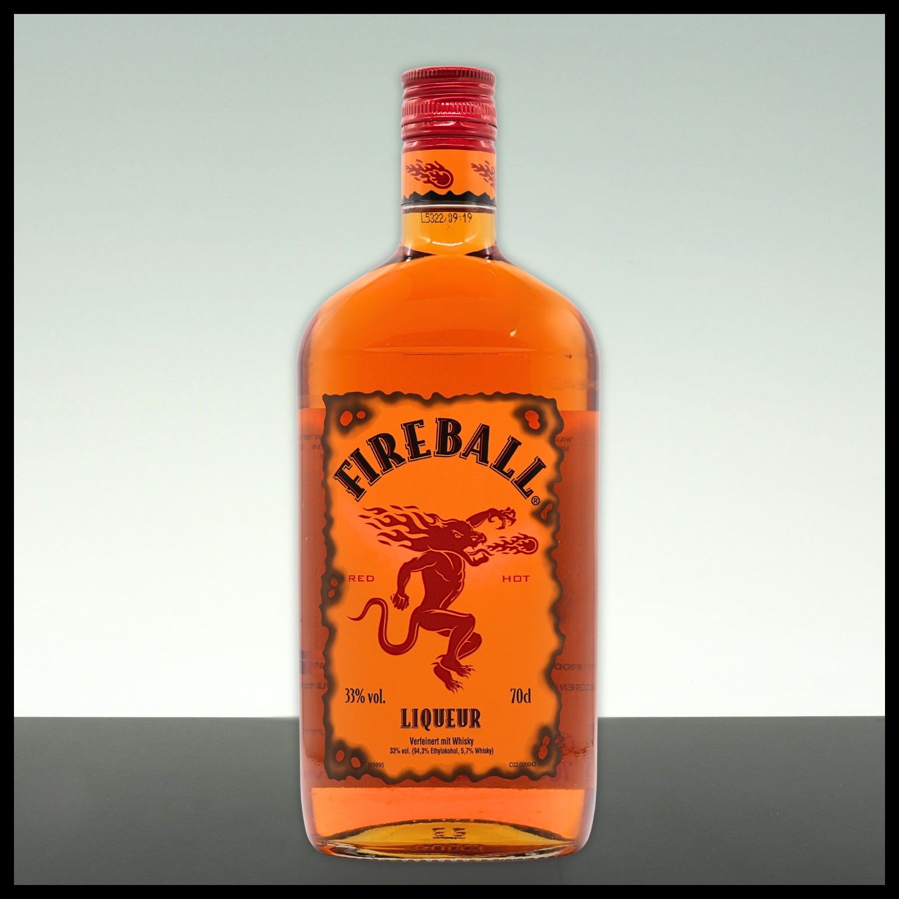 Fireball Whiskylikör 0,7L - 33% Vol.