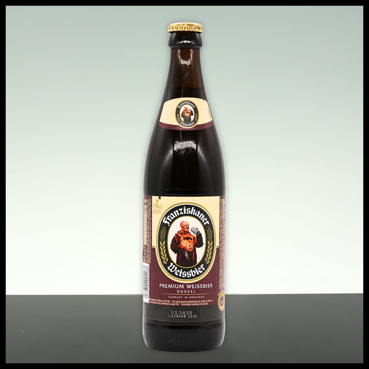 Franziskaner Weißbier Dunkel 0,5L - 5% Vol. - Trinklusiv