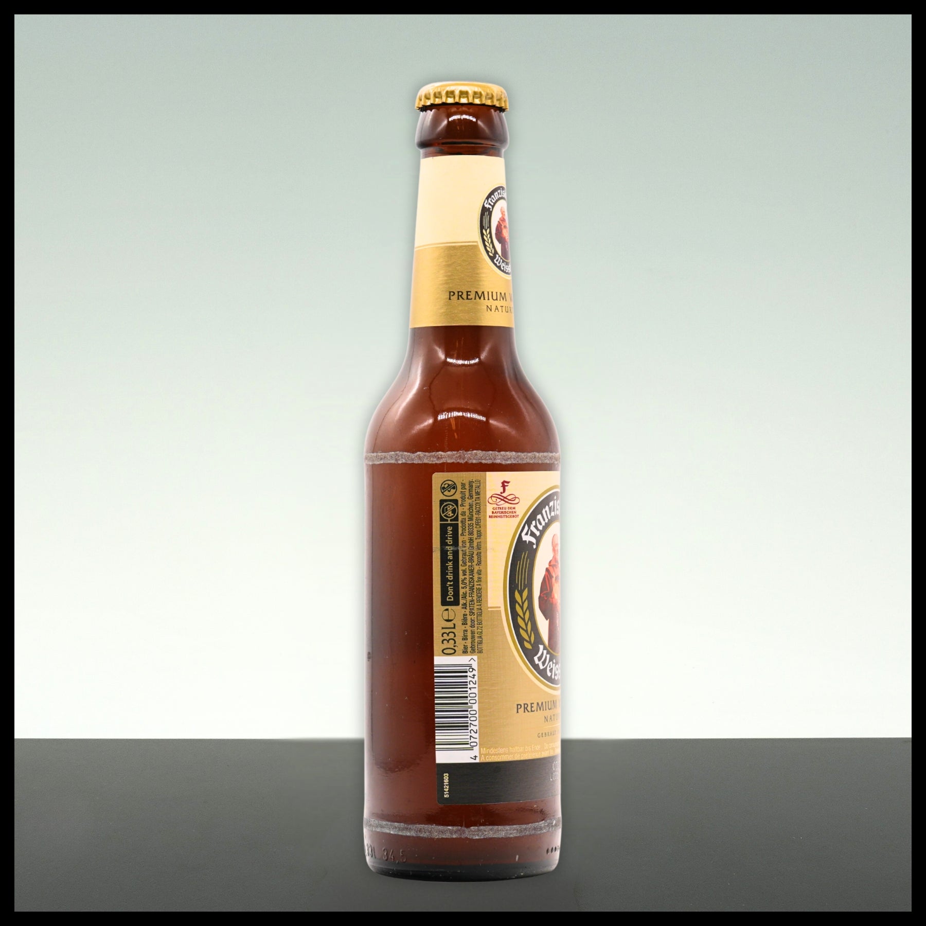 Franziskaner Weißbier Hefe Hell 0,33L - 5% Vol. - Trinklusiv