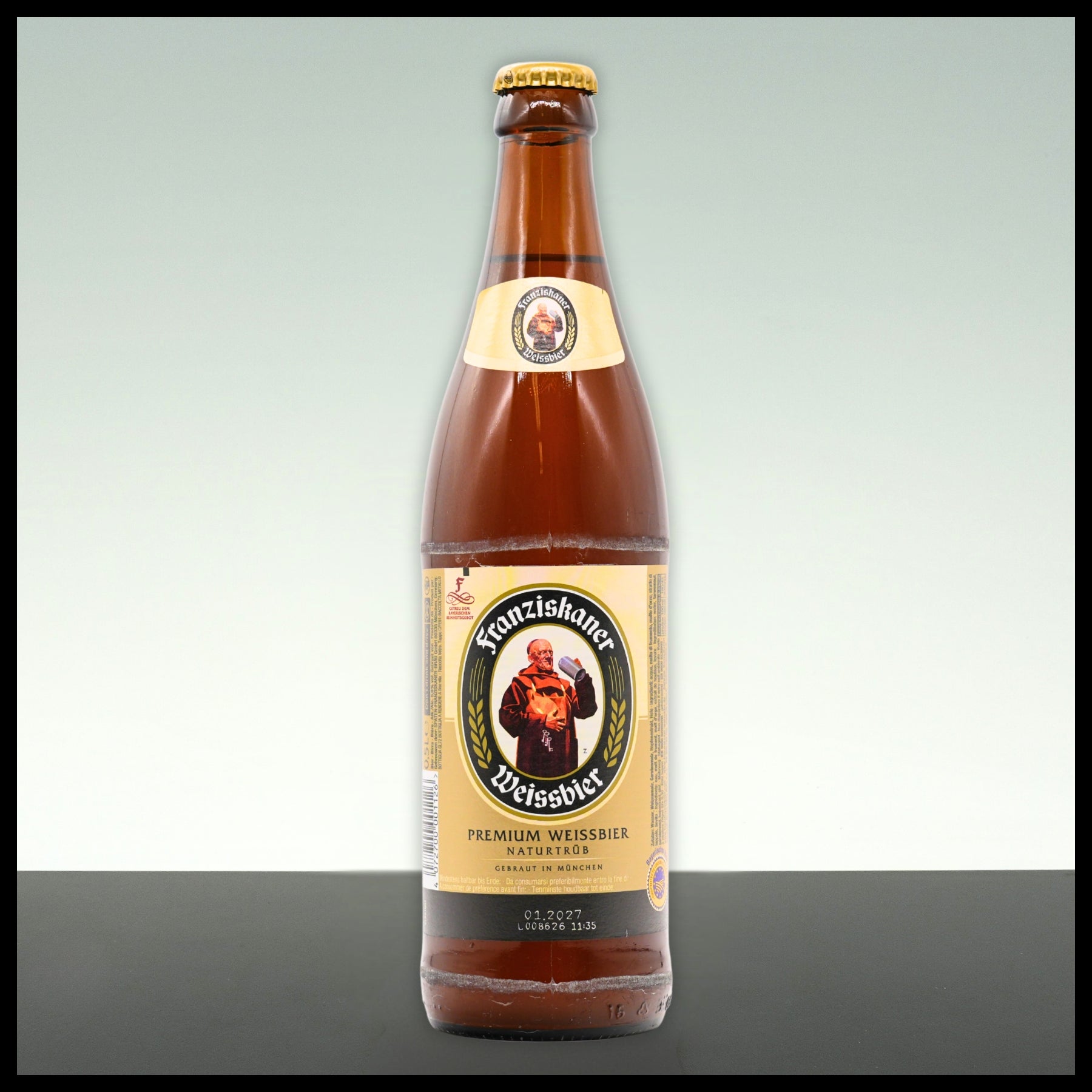 Franziskaner Weißbier Hefe Hell 0,5L - 5% Vol. - Trinklusiv