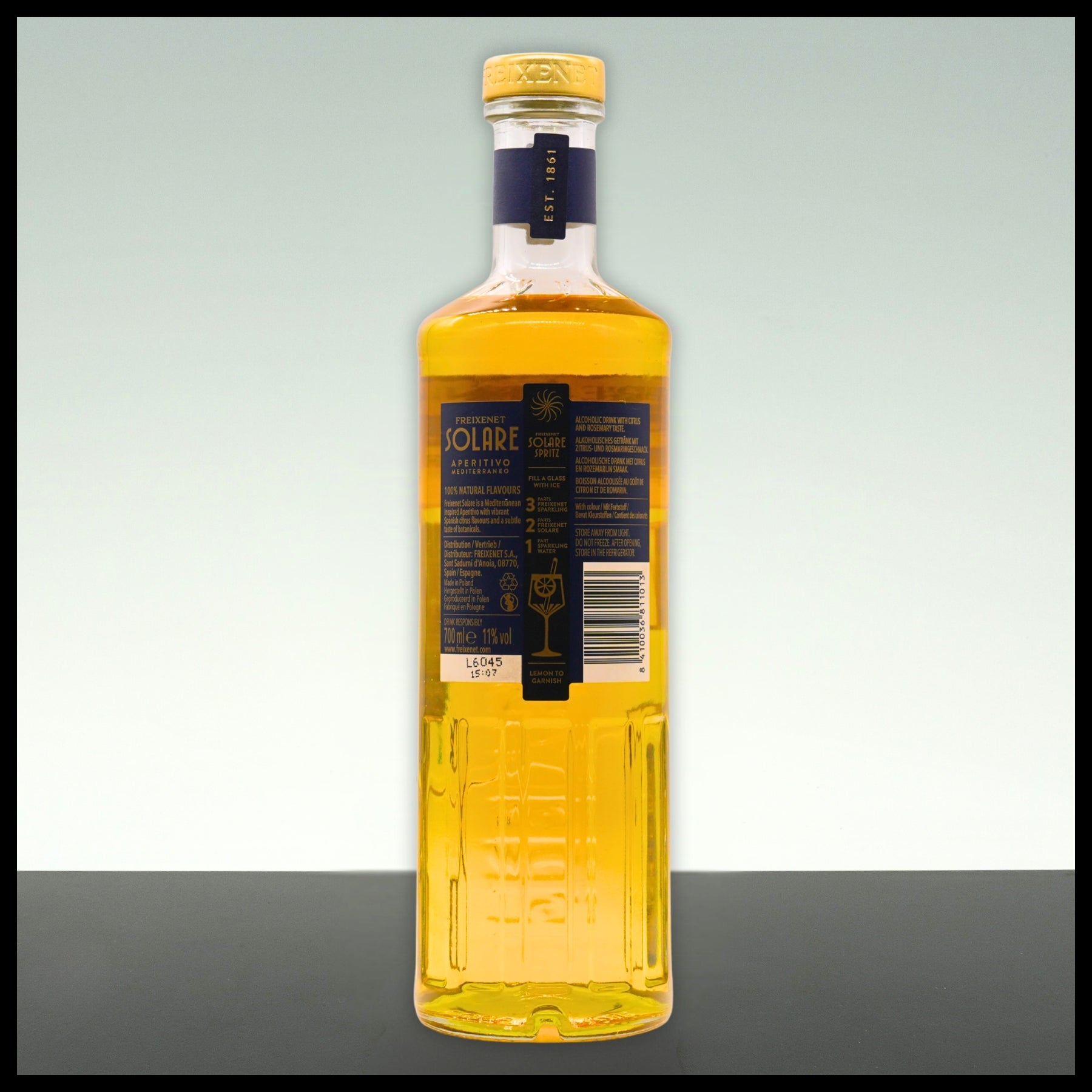 Freixenet SOLARE Aperitivo Mediterraneo 0,7L - 11% Vol. - Trinklusiv