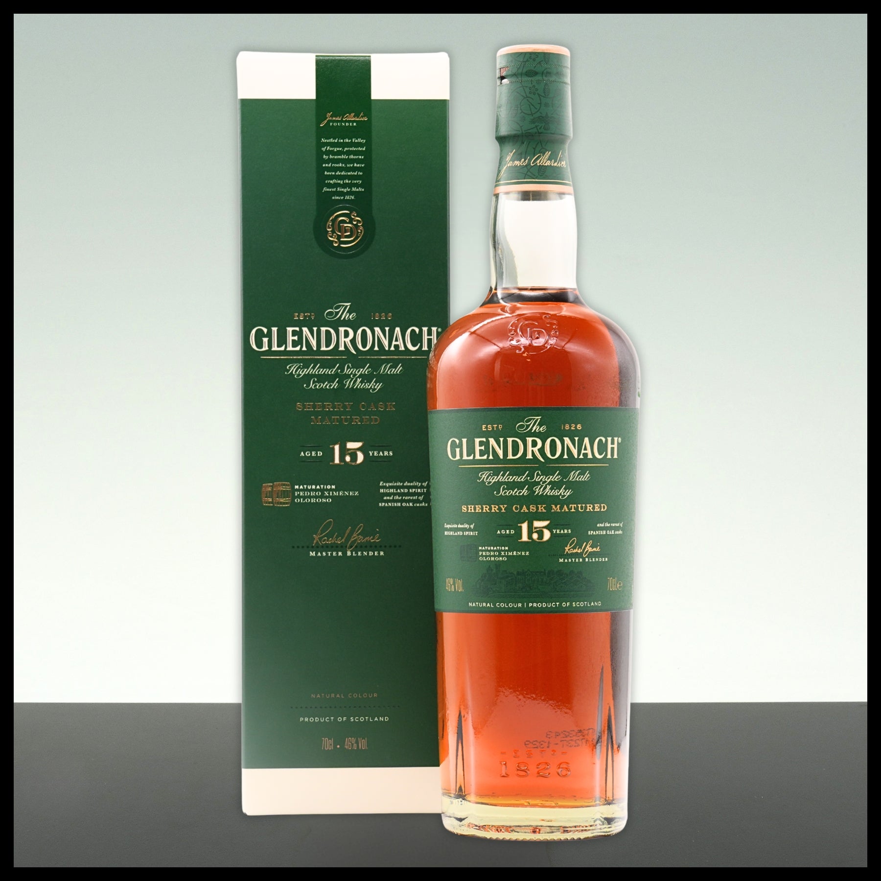 GlenDronach 15 YO Sherry Cask Matured Single Malt Whisky 0,7L - 46% Vol.