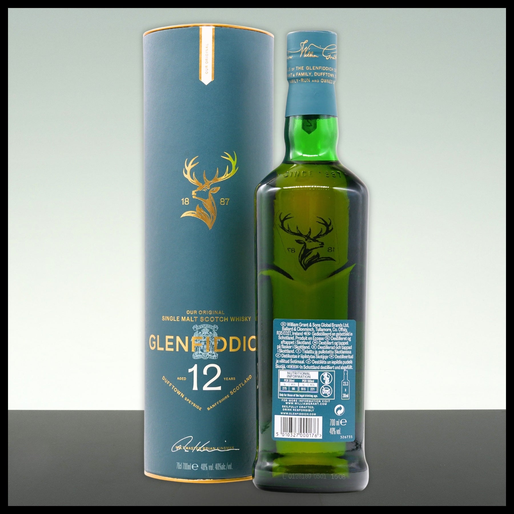 Glenfiddich 12 YO Single Malt Whisky 0,7L - 40% Vol. - Trinklusiv