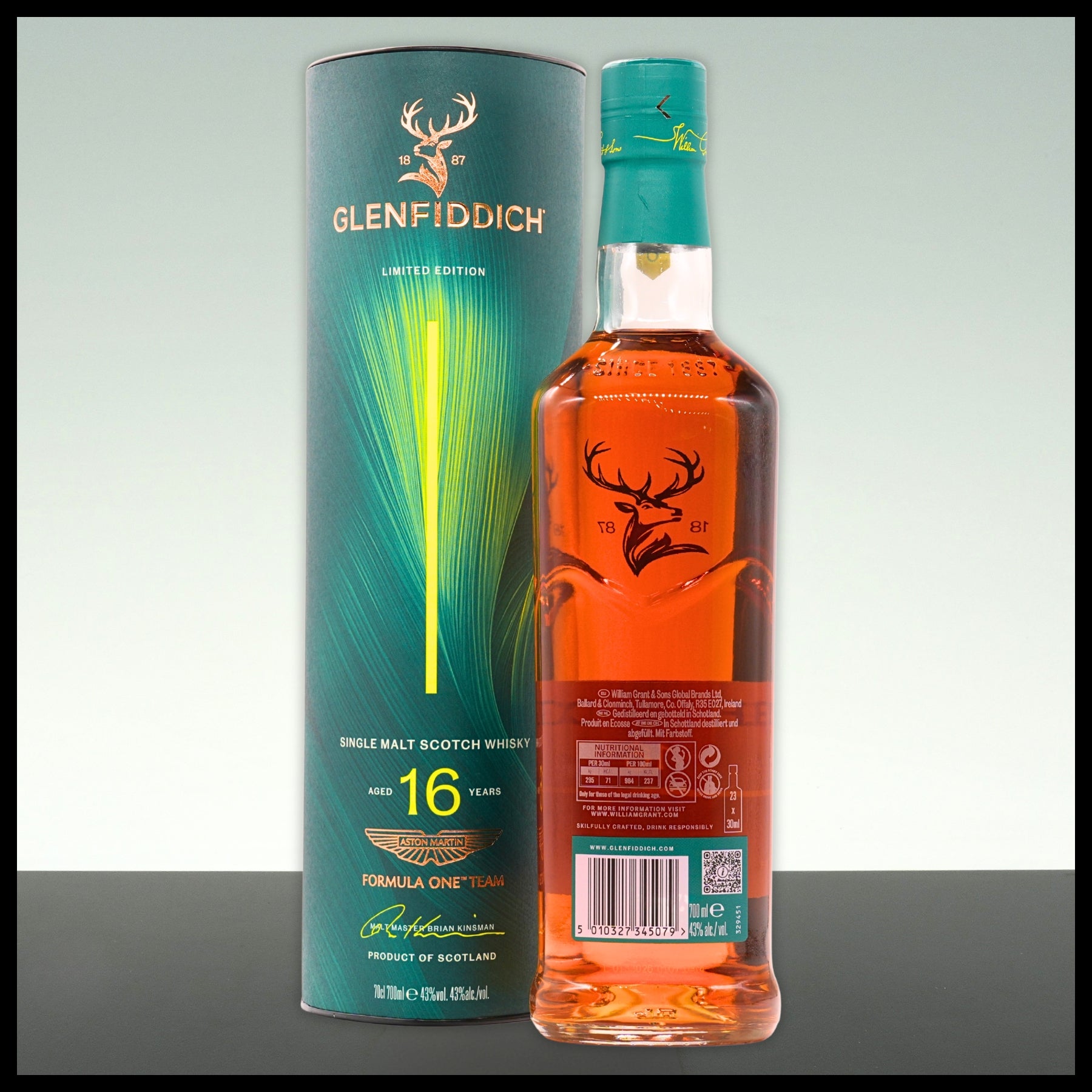 Glenfiddich 16 YO Aston Martin Edition 2nd Release Whisky 0,7L - 43% Vol.