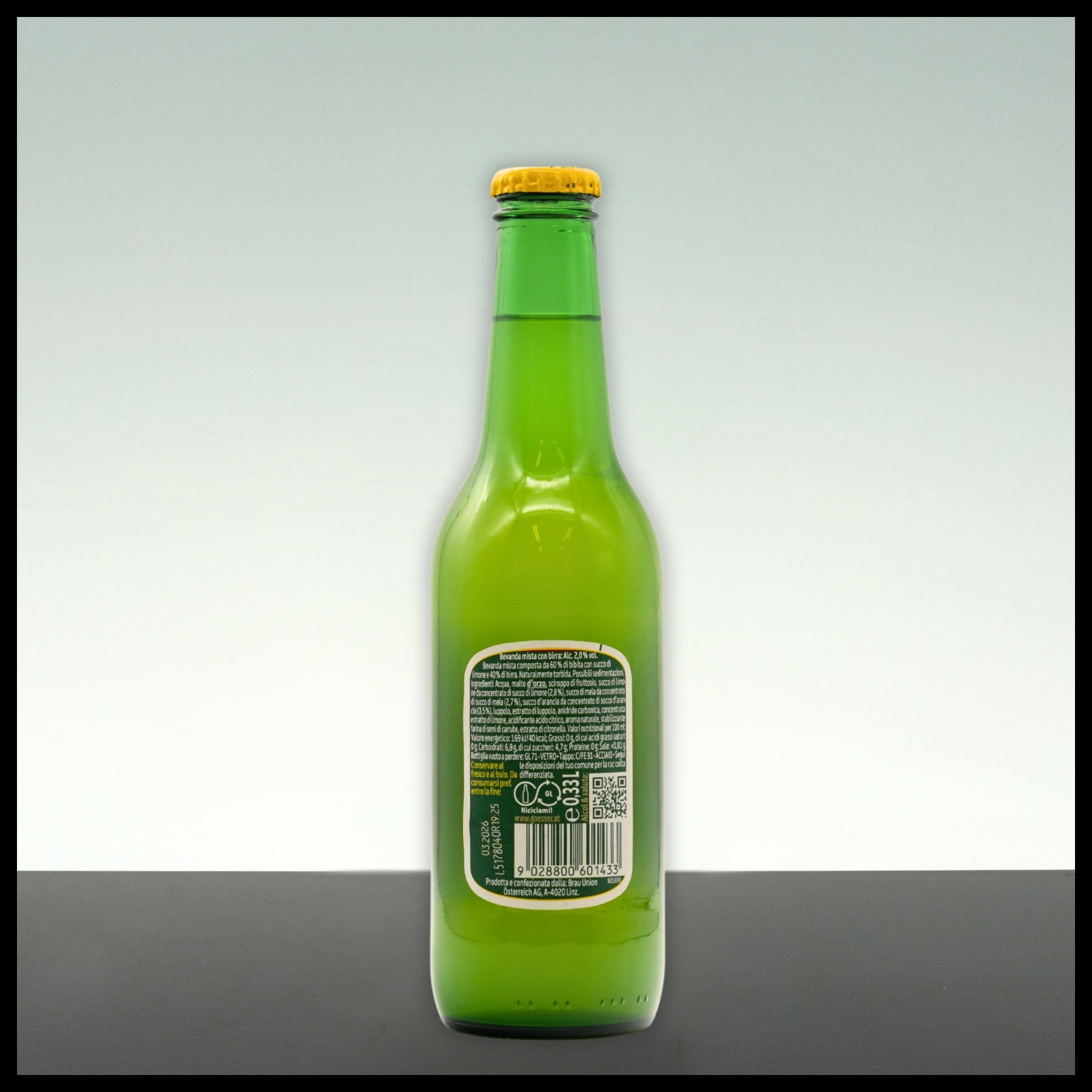 Gösser Naturradler Zitrone 0,33L - 2% Vol. - Trinklusiv