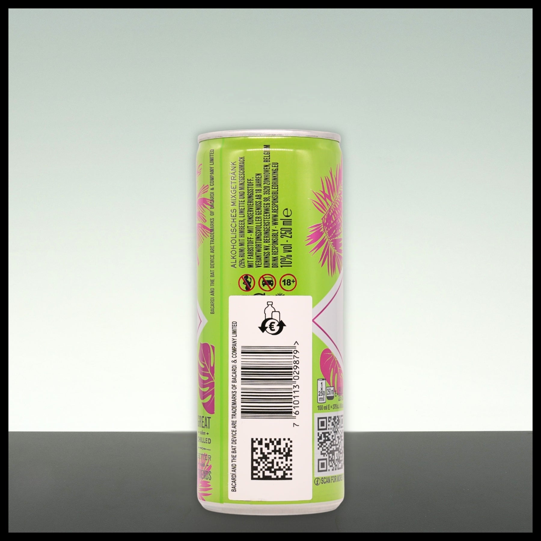 Bacardi Razz Mojito 0,25L - 10% Vol. - Trinklusiv