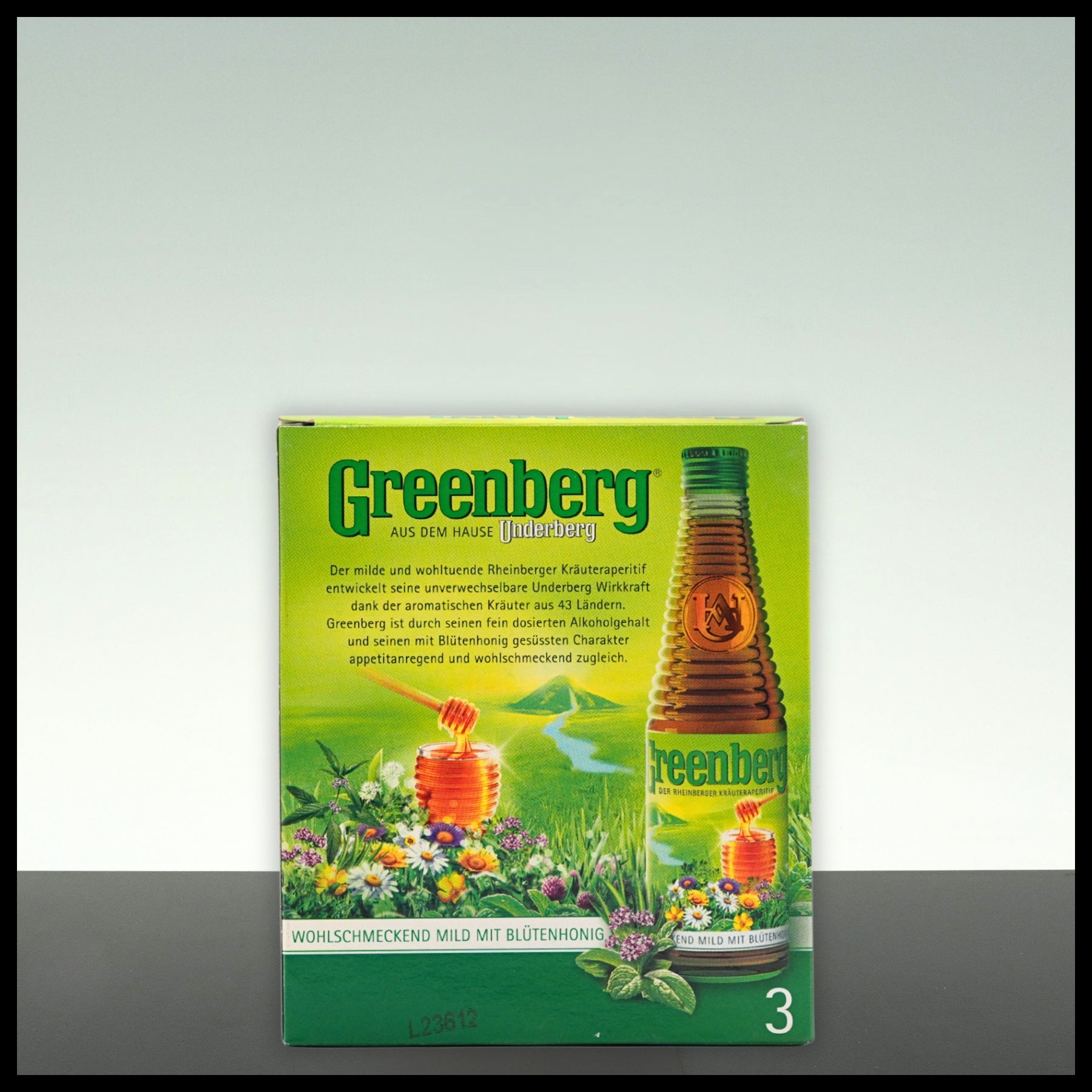 Greenberg Kräuterlikör by Underberg 3x 0,04L - 22% Vol. - Trinklusiv