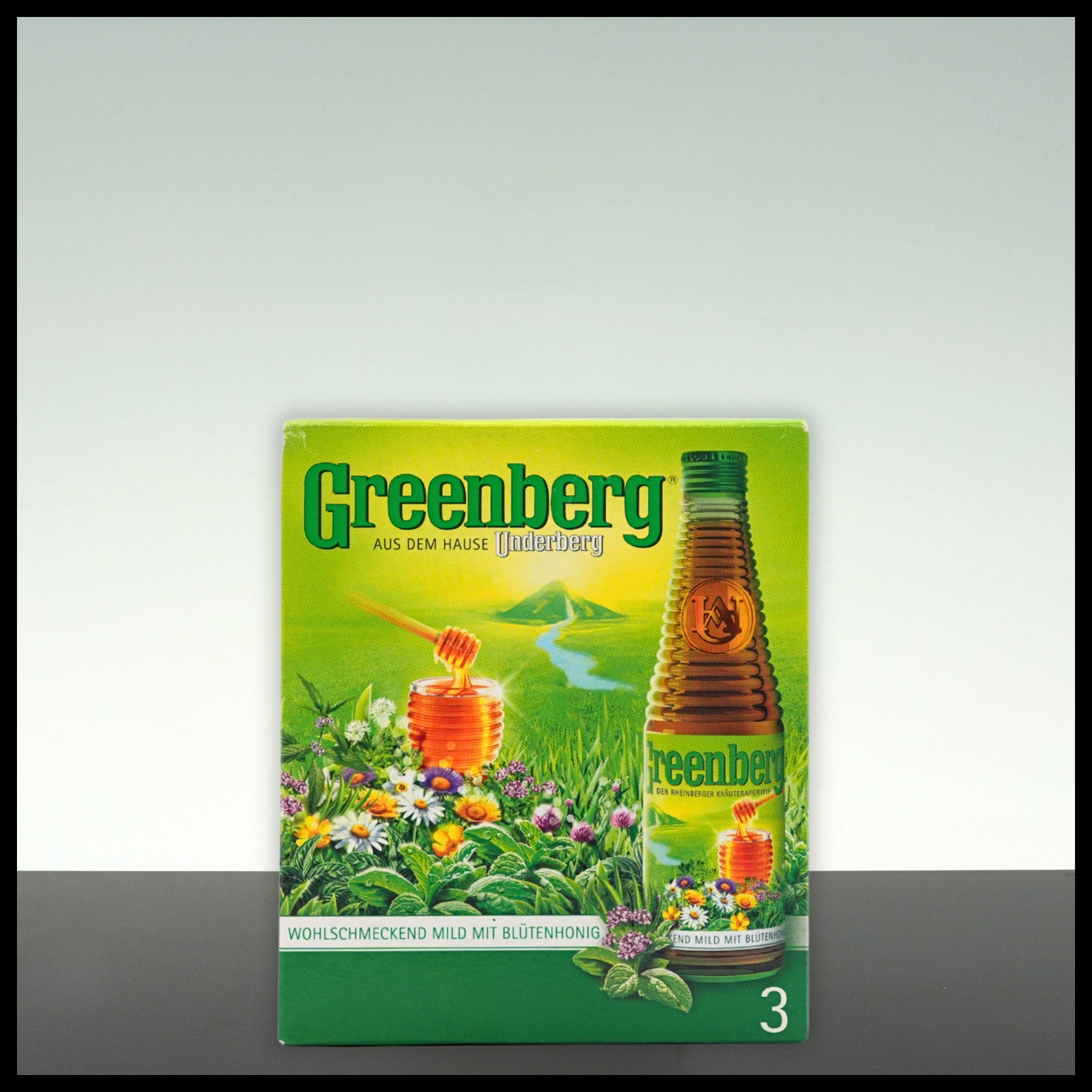 Greenberg Kräuterlikör by Underberg 3x 0,04L - 22% Vol. - Trinklusiv