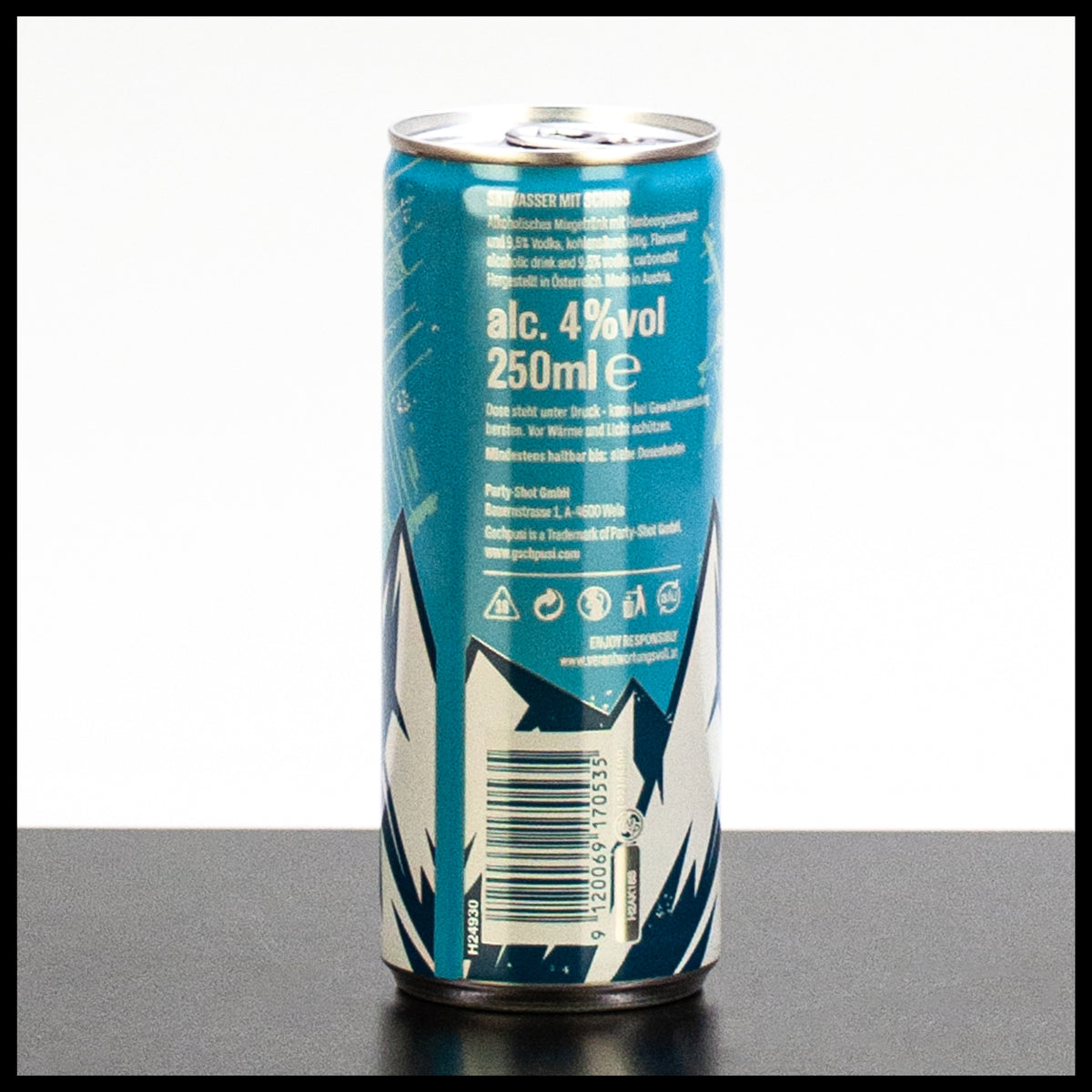 Gschpusi Skiwasser mit Schuss &amp;quot;Vodka-Himbeer&amp;quot; 0,25L - 4% Vol.