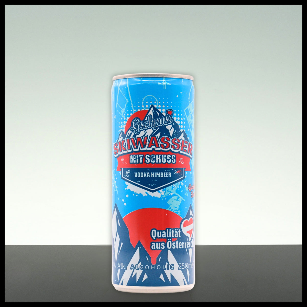 Gschpusi Skiwasser mit Schuss "Vodka-Himbeer" 0,25L - 4% Vol. - Trinklusiv