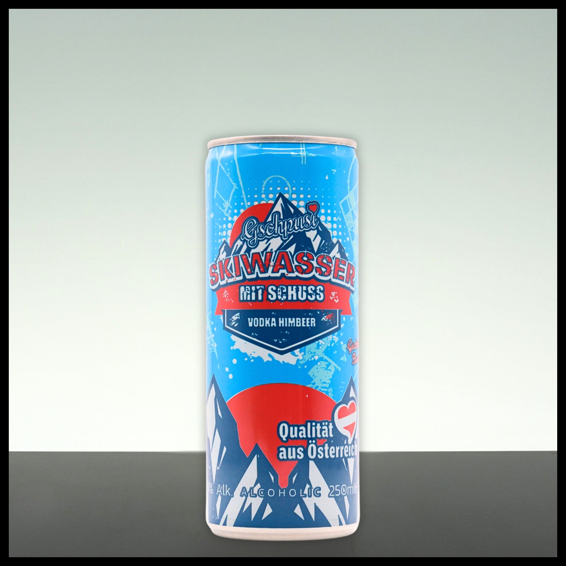 Gschpusi Skiwasser mit Schuss "Vodka-Himbeer" 0,25L - 4% Vol. - Trinklusiv