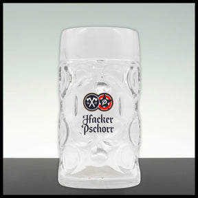 Hacker Pschorr Maßkrug Glas 1L