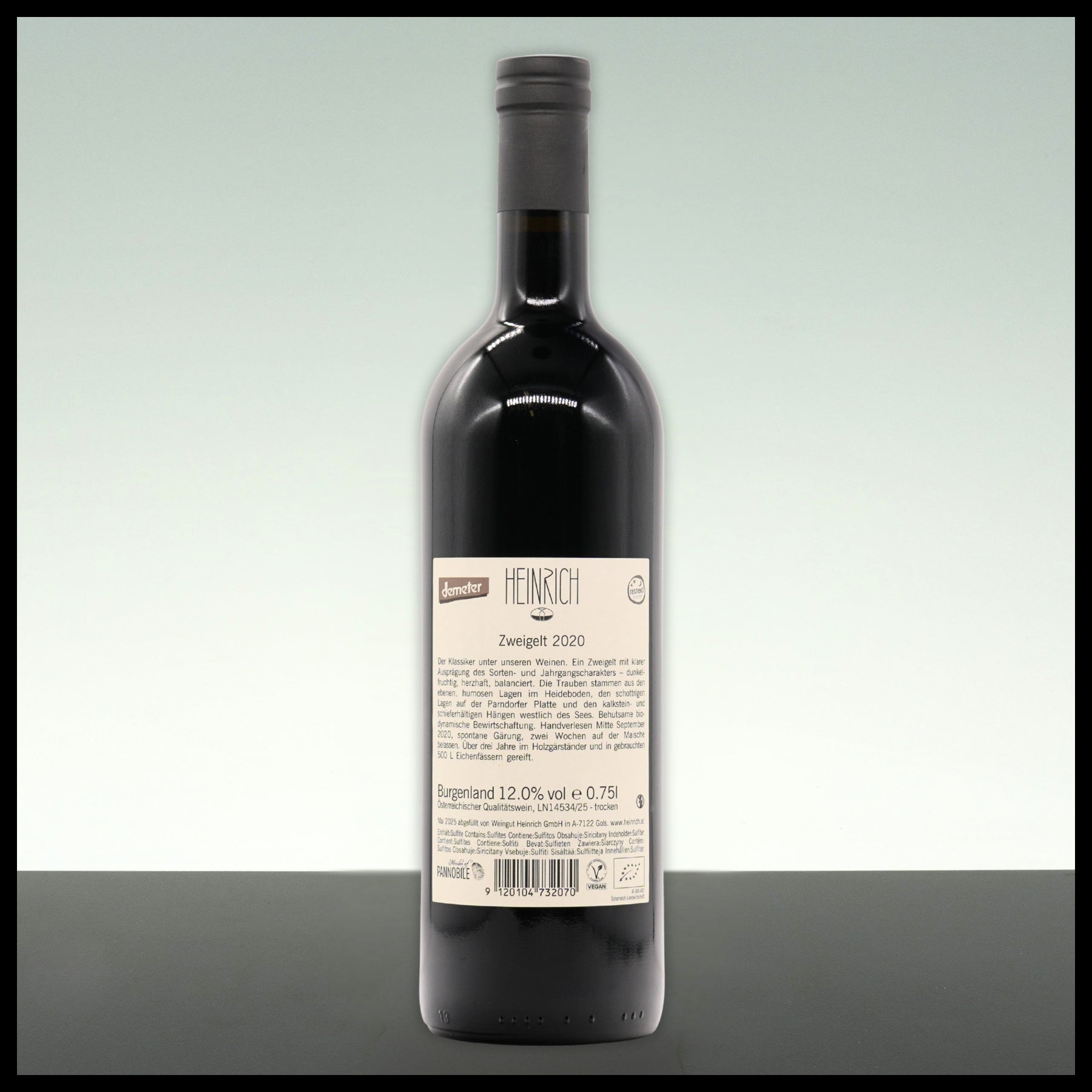 Heinrich Zweigelt 2020 0,75L - 12% Vol. - Trinklusiv