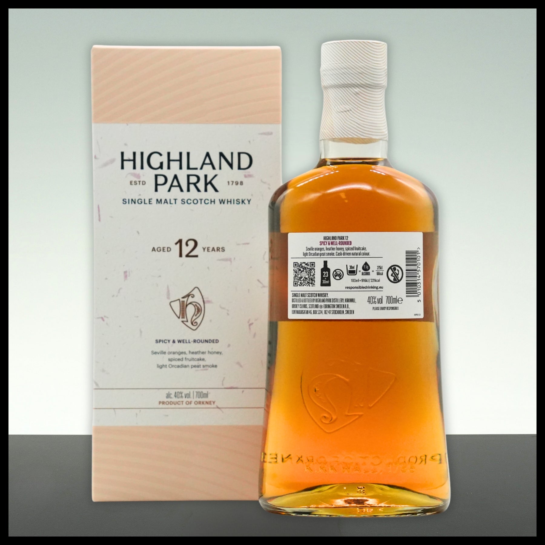 Highland Park 12 YO Single Malt Whisky 0,7L - 40% Vol.