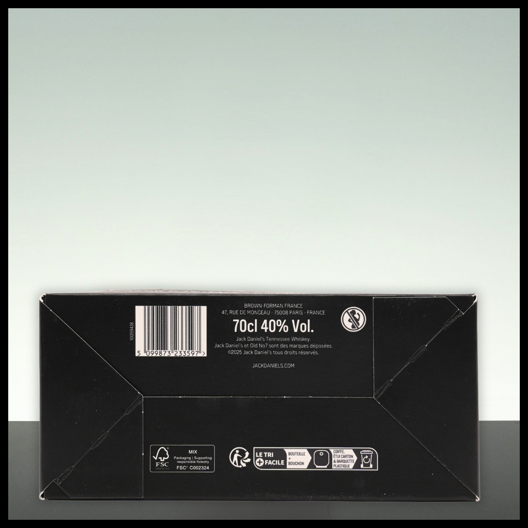 Jack Daniel's Old No. 7 Tennessee Whiskey Geschenkbox mit 2 Gläsern 0,7L - 40% Vol. - Trinklusiv