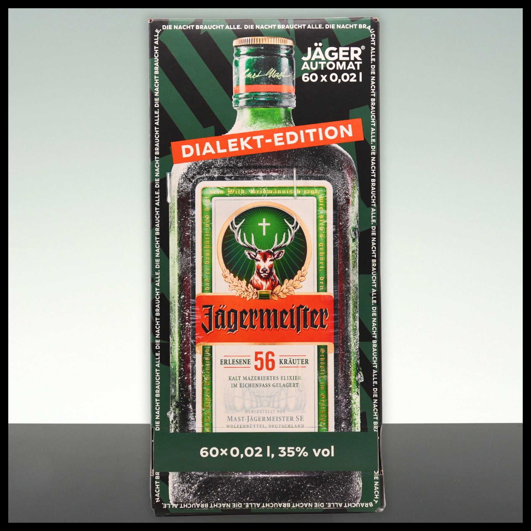 Jägermeister Automat DIALEKT-EDITION 60x 0,02L - 35% Vol. - Trinklusiv