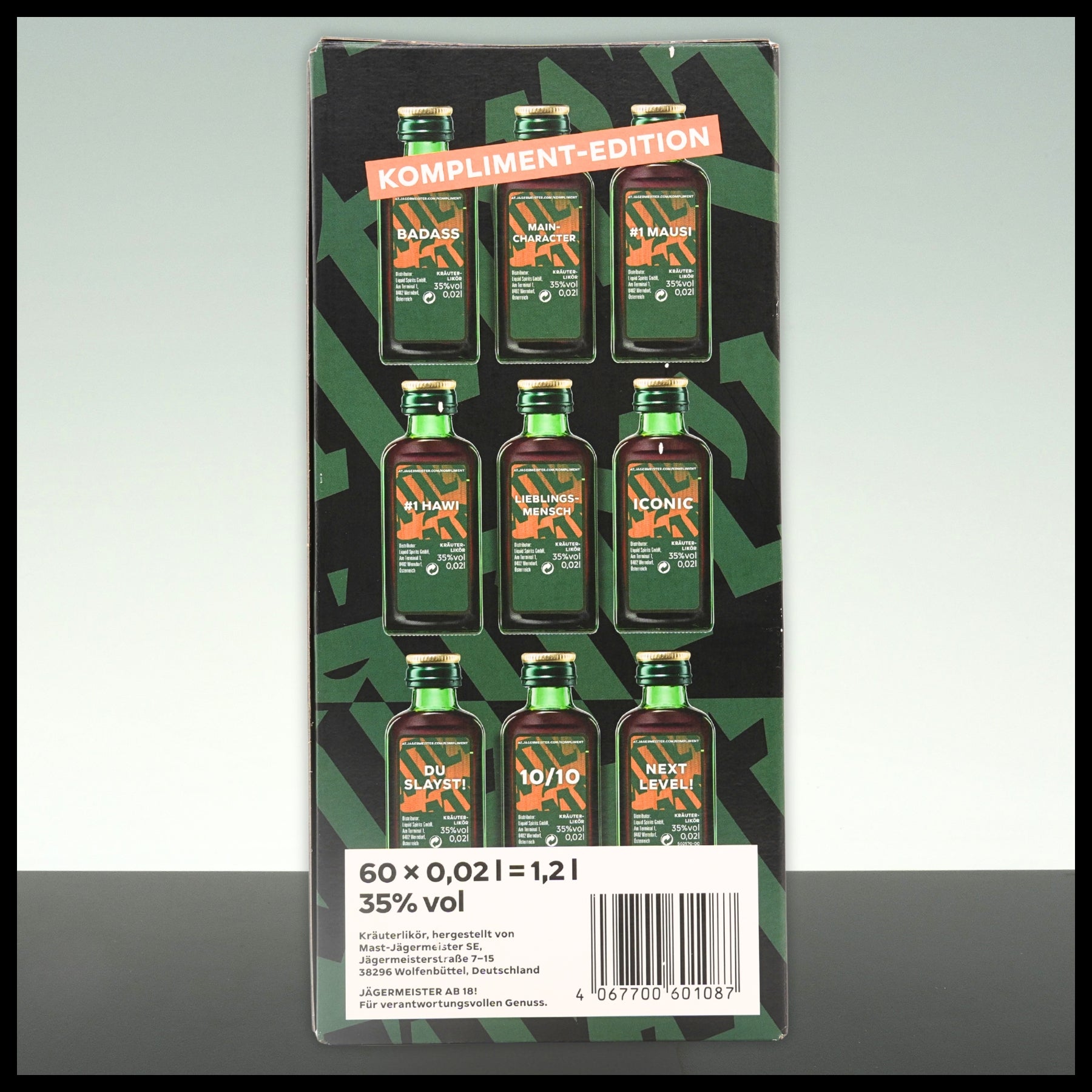Jägermeister Automat KOMPLIMENT-EDITION 60x 0,02L - 35% Vol.