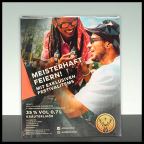 Jägermeister Geschenkbox mit Fischerhut 0,7L - 35% Vol. - Trinklusiv