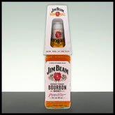 Jim Beam Kentucky Straight Bourbon Whiskey mit Glas 0,7L - 40% Vol.