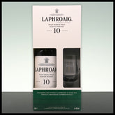 Laphroaig 10 YO Islay Single Malt Whisky Geschenkbox mit Glas 0,7L - 40% Vol.