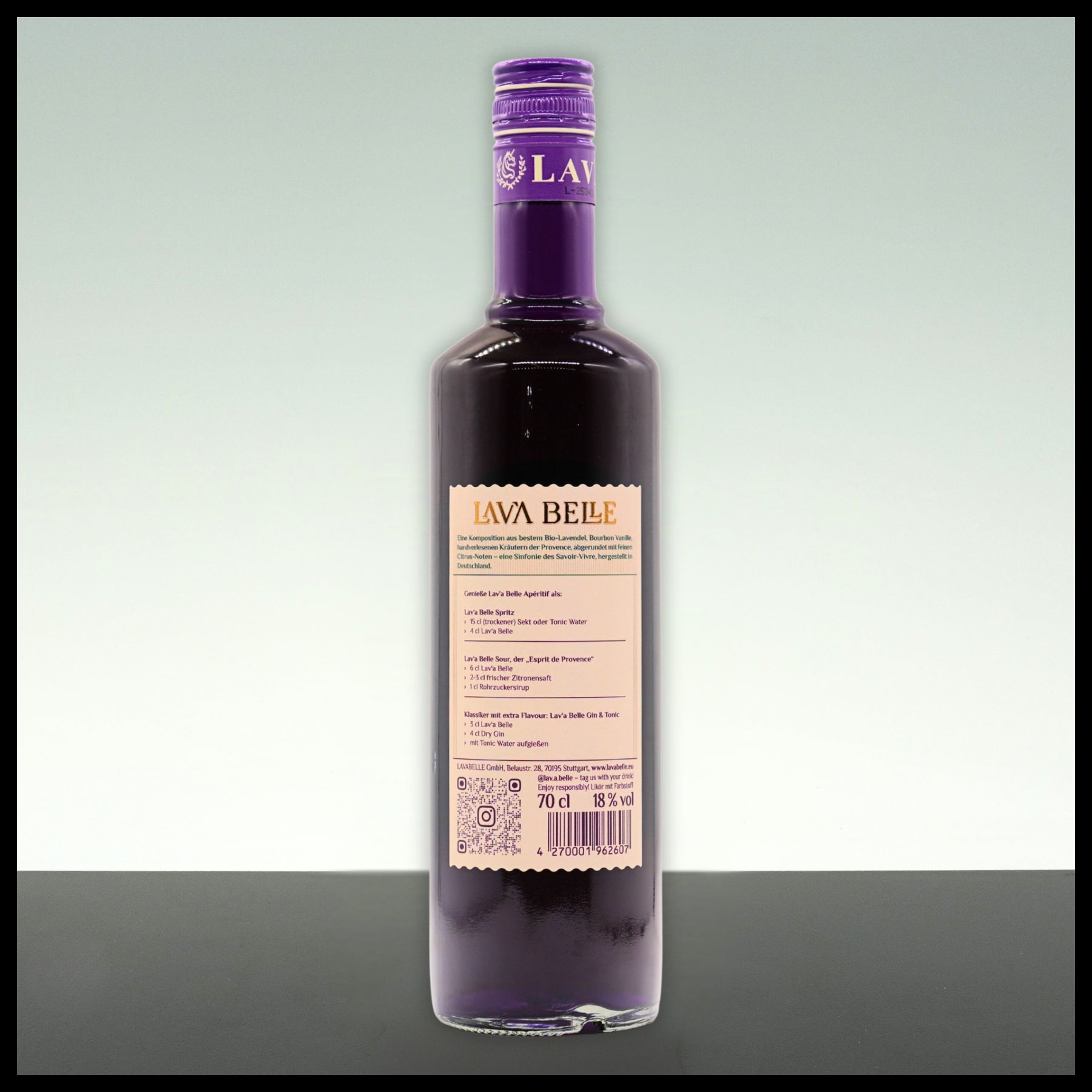 LAV'A BELLE Lavendel-Aperitif 0,7L - 18% Vol. - Trinklusiv