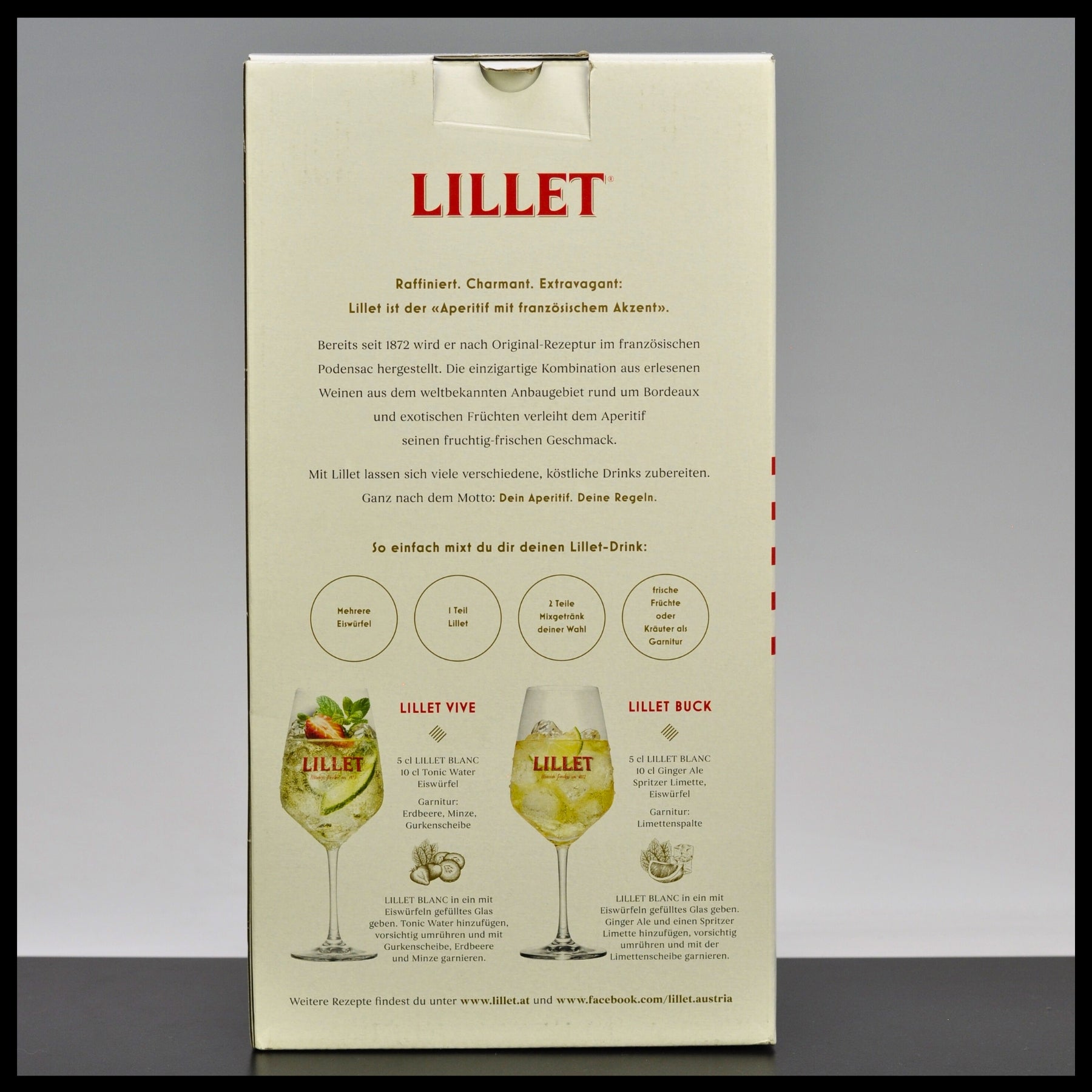 Lillet Blanc Geschenkbox mit Glas 0,75L - 17% Vol.