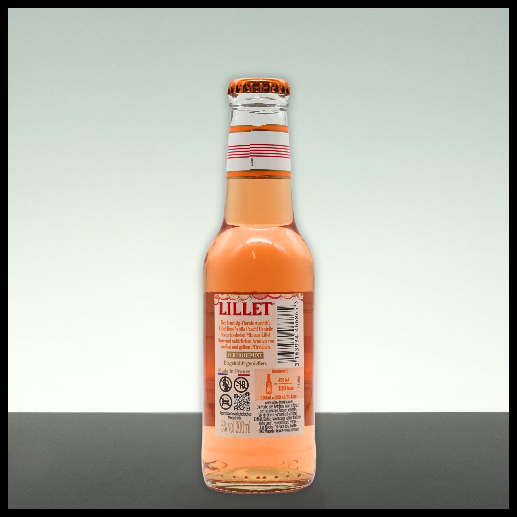 Lillet Rose White Peach 0,2L - 5% Vol. - Trinklusiv