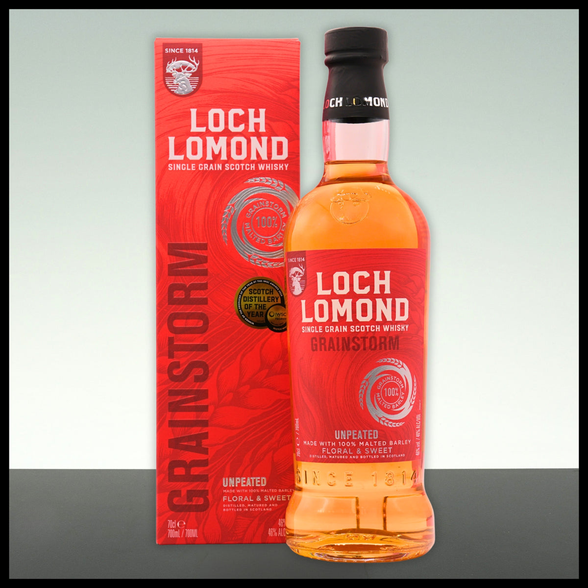 Loch Lomond GRAINSTORM Unpeated Single Grain Whisky 0,7L - 46% Vol. - Trinklusiv