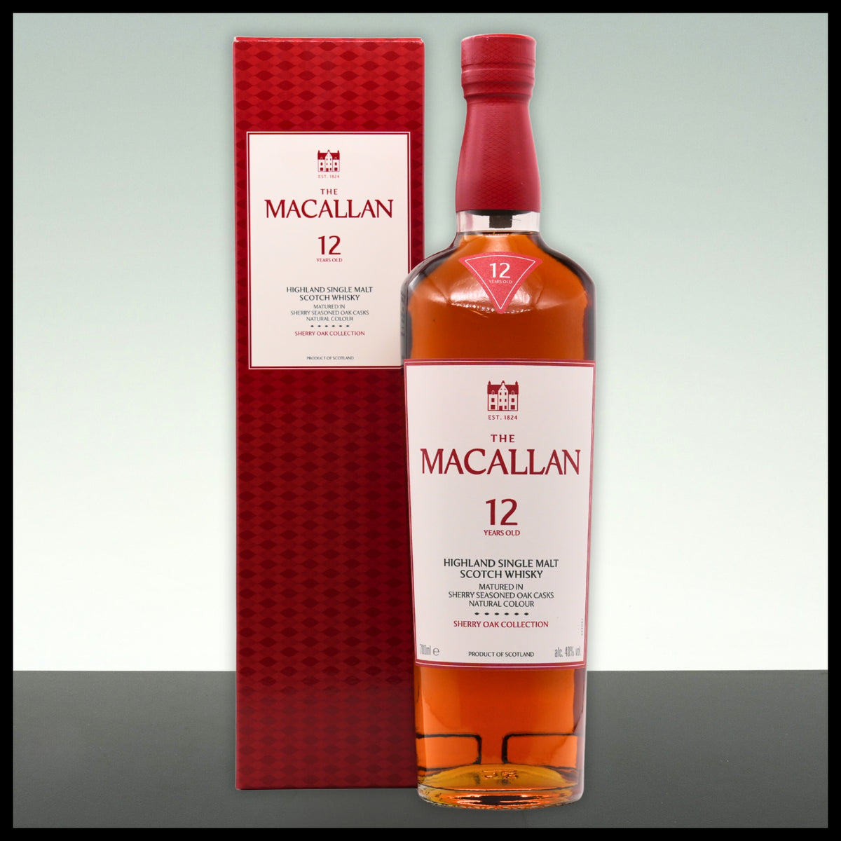 Macallan 12 YO Sherry Oak Cask Highland Single Malt Whisky 0,7L - 40% Vol. - Trinklusiv