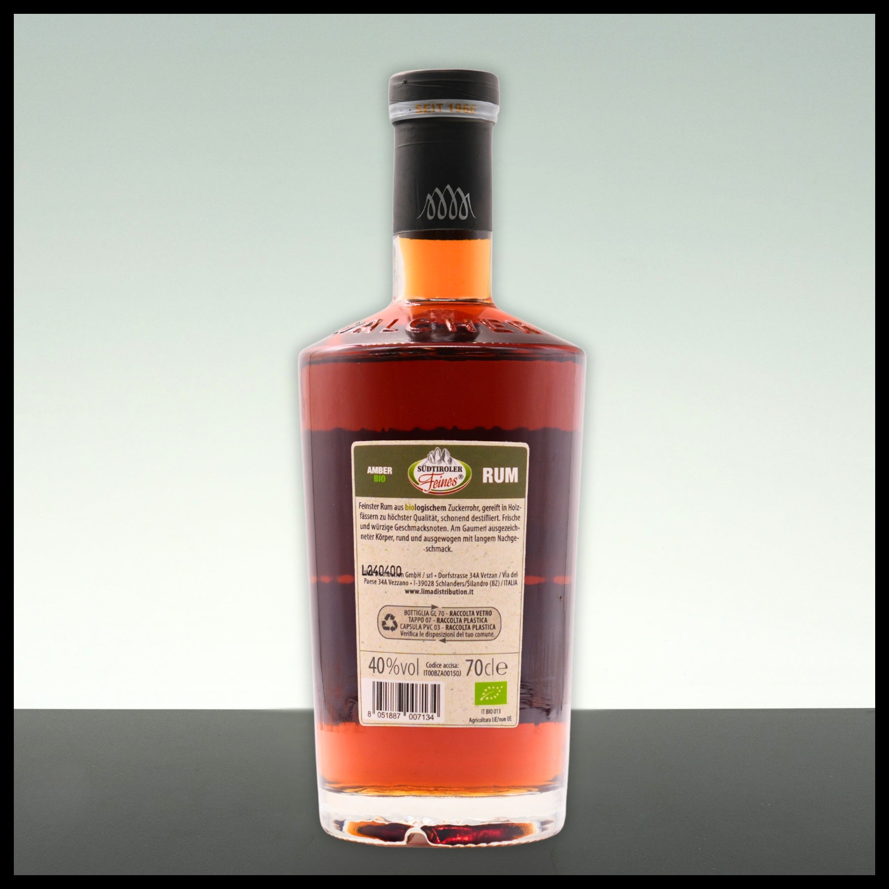 Marmot Organic Amber Rum 0,7L - 40% Vol. - Trinklusiv
