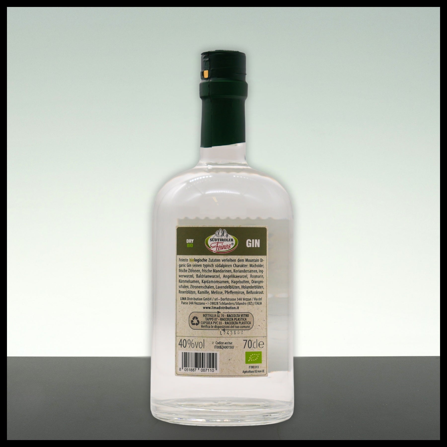 Marmot Organic Dry Gin 0,7L - 40% Vol. - Trinklusiv