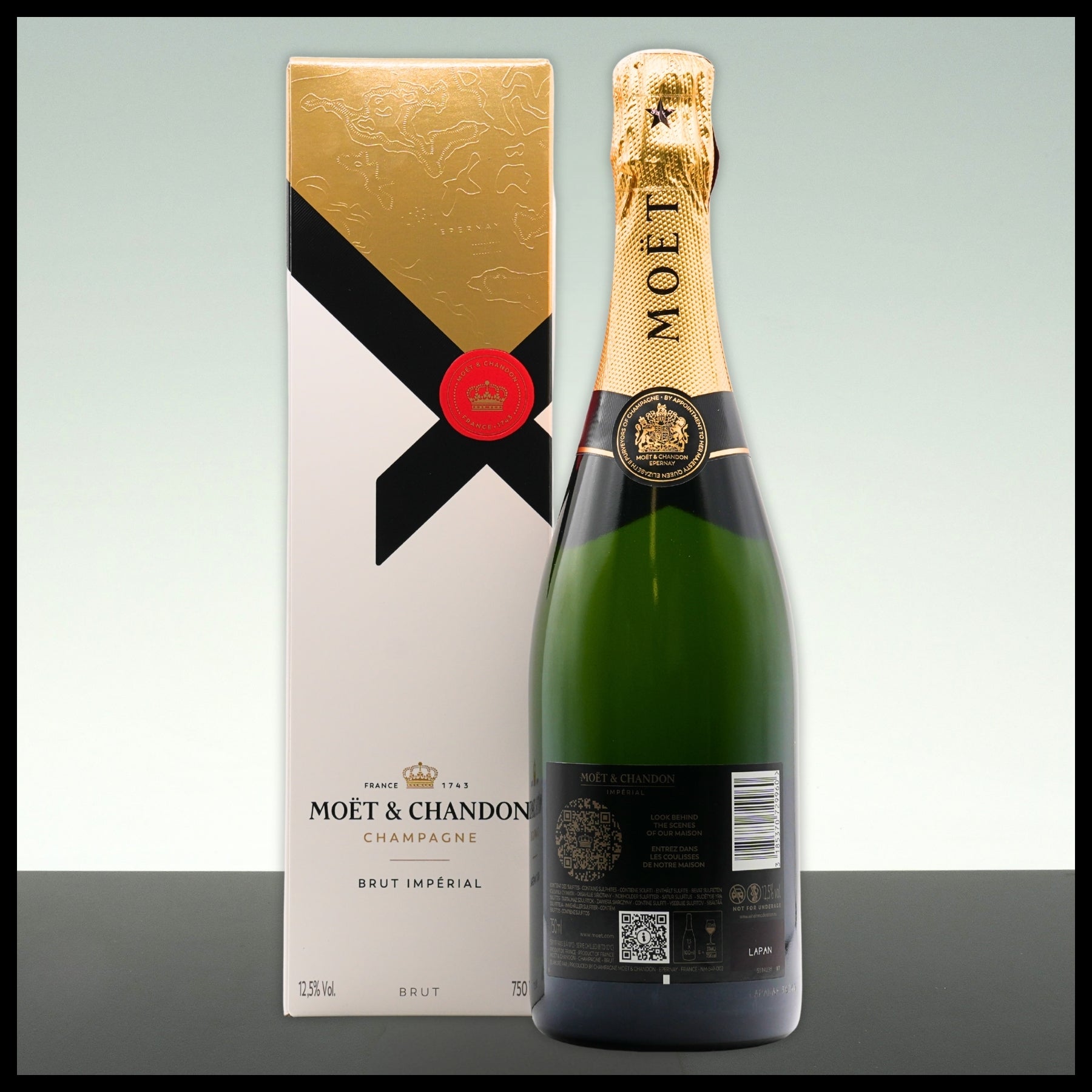 Moët & Chandon Brut Imperial MIT Geschenkkarton 0,75L - 12,5% Vol. - Trinklusiv