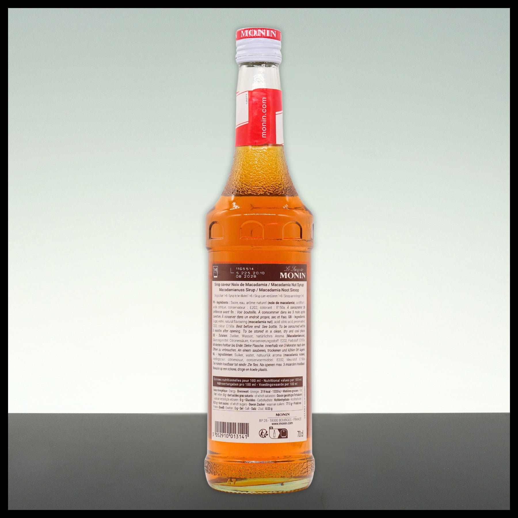 Monin Sirup Macadamia Nuss 0,7L - Trinklusiv