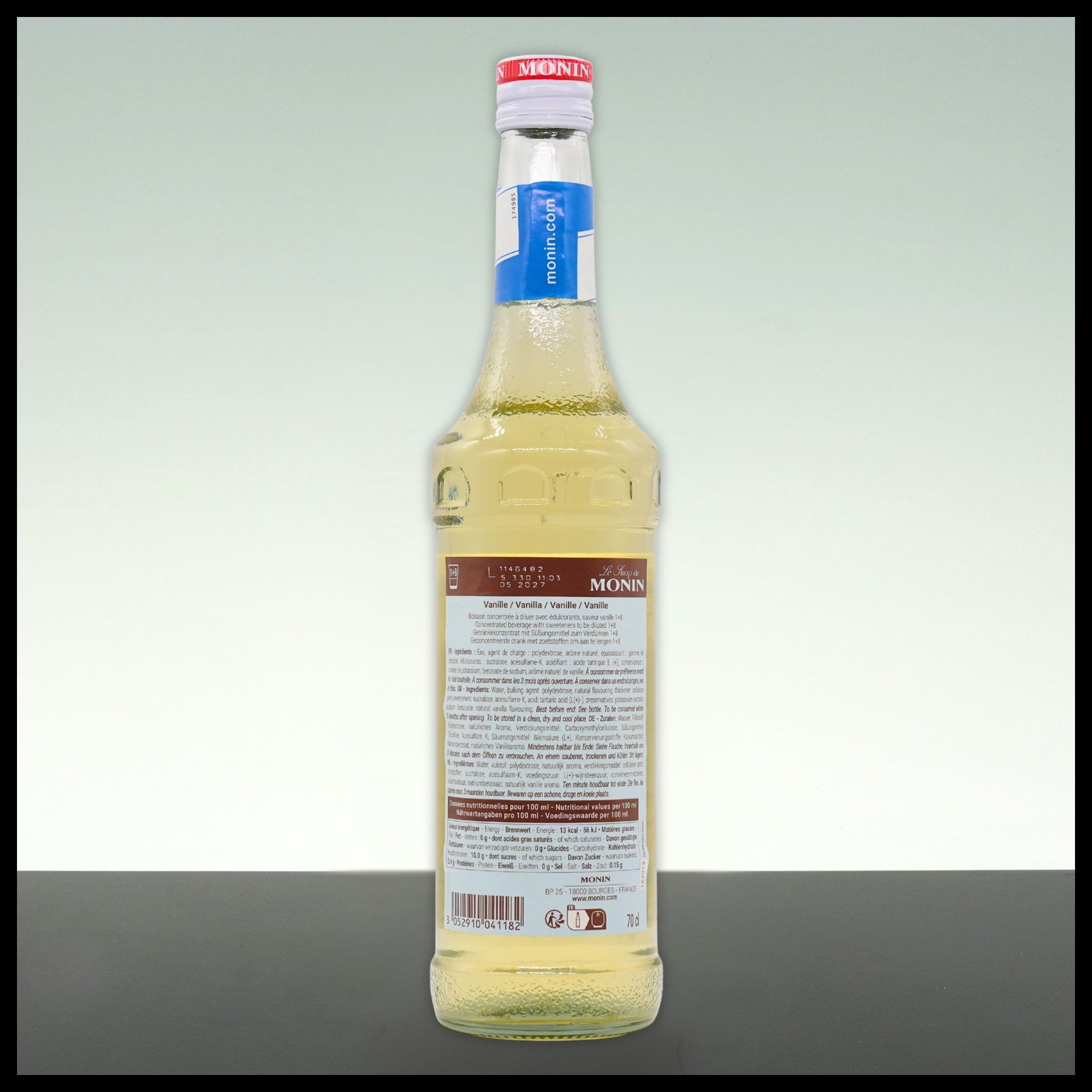 Monin Sirup ZUCKERFREI Vanille 0,7L - Trinklusiv